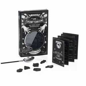 Wachsgiessen 6 Wachsfiguren mit Löffel und Deutungsfibel