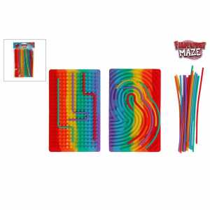 Fidget Toy Fingerprint Maze Silikon 20,5cm 2fach sortiert
