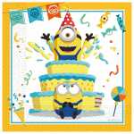 Servietten Minions 33x33cm 20 Stück 2lagig