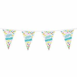 Boland Wimpelkette Happy Birthday aus Kunststoff
