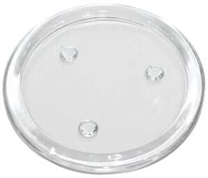 Kerzenteller für Stumpenkerze 10,5cm Klarglas