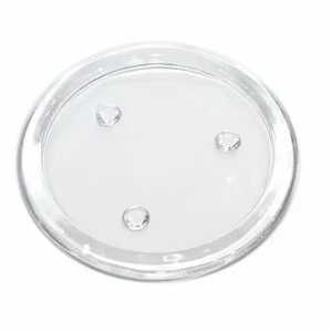 Kerzenteller für Stumpenkerzen Klarglas D10,5cm