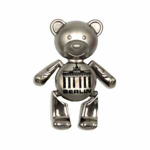 Muddastadt Magnet Berlin Bär Brandenburger Tor silber