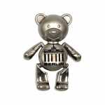 Muddastadt Magnet Berlin Bär Brandenburger Tor silber