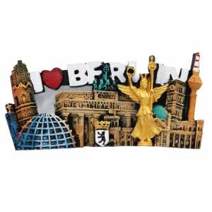 Muddastadt Magnet Berlin Siegessäule und Gebäude Polyresin