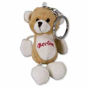 Muddastadt Schlüsselanhänger Berlin Baby Plüschbär hellbraun