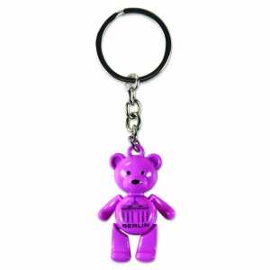 Muddastadt Schlüsselanhänger Berliner Bär Brandenburger Tor pink