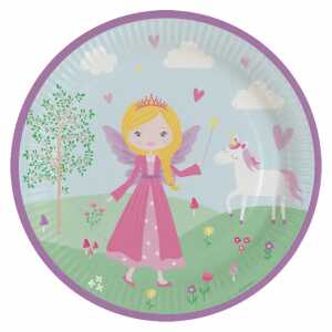 amscan Pappteller Princess Ø23cm 8 Stück