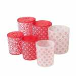 BOLTZE Windlichter Lilly rot/weiß...