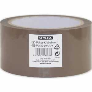 STYLEX Paket-Klebeband PP havanna-braun 50mmx66m