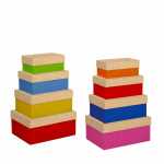Geschenkboxen Rainbow, 4-teilig
