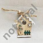 Iden Basic Weihnachts-Anhänger Vogelhaus klein Holz