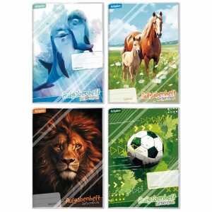 Aufgabenheft Farbenfroh 1.Schuljahr DIN A5 mit Umschlag 4fach sortiert