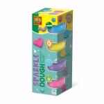 SES CREATIVE Glitzer-Knete Feel good sparkle 4x90g