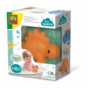 Badespielzeug Dinosaurier Stegosaurus orange 12cm Naturkautschuk