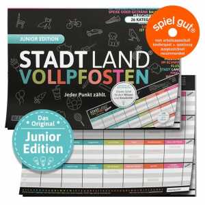 DENKRIESEN Spielblock STADT LAND VOLLPFOSTEN Junior-Edition