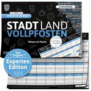 DENKRIESEN Spielblock STADT LAND VOLLPFOSTEN Experten-Edition