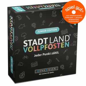 DENKRIESEN Kartenspiel STADT LAND VOLLPFOSTEN Junior-Edition