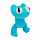 Plüsch Rainbow Friends Cyan 20cm