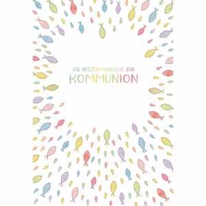 Kurt Eulzer Glückwunschkarte Kommunion Fische