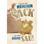 Kurt Eulzer Gutscheinkarte Reicher Sack Sparschwein...