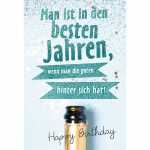 Kurt Eulzer Glückwunschkarte Geburtstag Sektflasche...