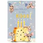 Kurt Eulzer Gutscheinkarte Pop-up Mäuse Käse