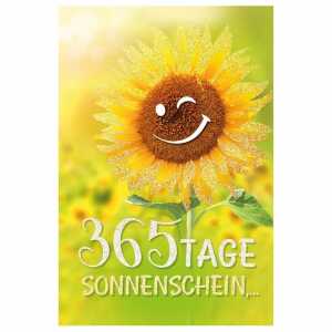 Kurt Eulzer Glückwunschkarte Geburtstag Pop-up Sonnenblume Luftballons