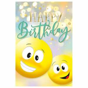 Kurt Eulzer Glückwunschkarte Geburtstag Pop-up Happy Birthday Smiley