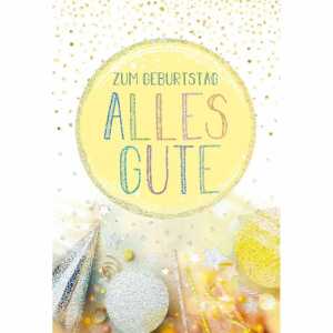 Glückwunschkarte Geburtstag Pop-up alles Gute Party Luftballon