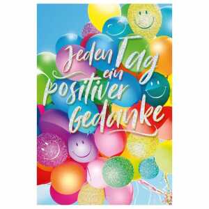 Eulzer Glückwunschkarte Geburtstag Pop-up bunte Luftballons Smiley