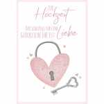 Glückwunschkarte Vermählung Pop-up Herz...