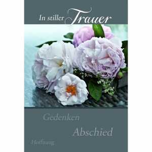 Kurt Eulzer Trauerkarte Rosen In stiller Trauer