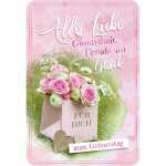 Glückwunschkarte Geburtstag Papiertüte Rosen...