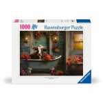 Ravensburger Puzzle The cow in the bathtub 1000 Teile