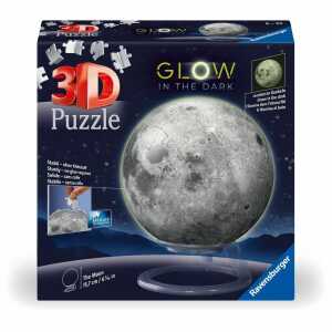 Ravensburger 3D Puzzle-Ball Der Mond Glow in the Dark 72 Teile