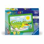 Ravensburger Malen nach Zahlen Krokodil an Land 18x13cm...