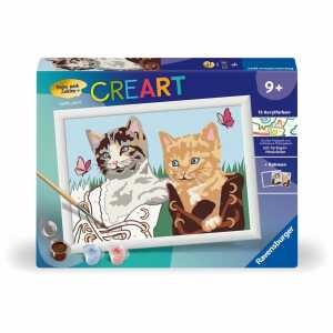 Ravensburger Malen nach Zahlen Kätzchen in Stiefeln 24x18cm Serie D