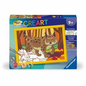 Ravensburger Malen nach Zahlen Luchs im Herbstwald 24x18cm Serie D