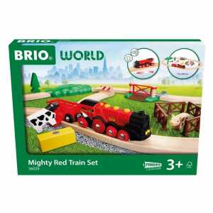BRIO Zug-Set Rote Lola Bauernhof 18 Teile Holz