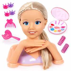 Schmink- u Frisierkopf My Lovely Princess blondes Haar 25cm m Kosmetik