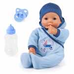 Funktionspuppe Hello Baby blau 46cm Weichkörper
