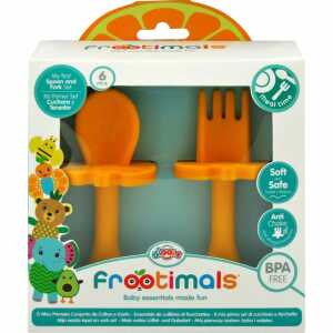 Besteck-Set OrangieFly Frootimals Löffel u Gabel orange 2teil f Babys