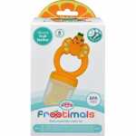 Fruchtsauger OrangieFly Frootimals orange Silikon