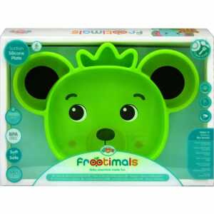 Silikonteller Bubba Tropibear Frootimals grün rutschfest