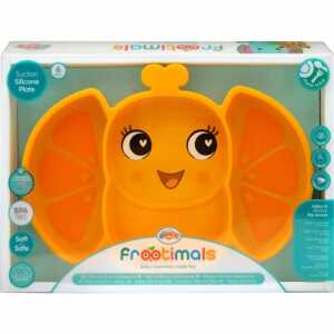Silikonteller OrangieFly Frootimals orange rutschfest