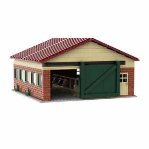 Bausteinsatz Brixies Plus Kuhstall mehrfarbig