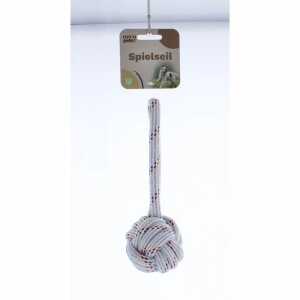 Hundespielzeug Spielseil mit Knoten grau 23cm