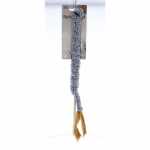 Katzenspielzeug Angel Holzstab mit Textilschwanz grau 85cm