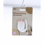 Katzenspielzeug Rennmaus zum Aufziehen weiß 4cm